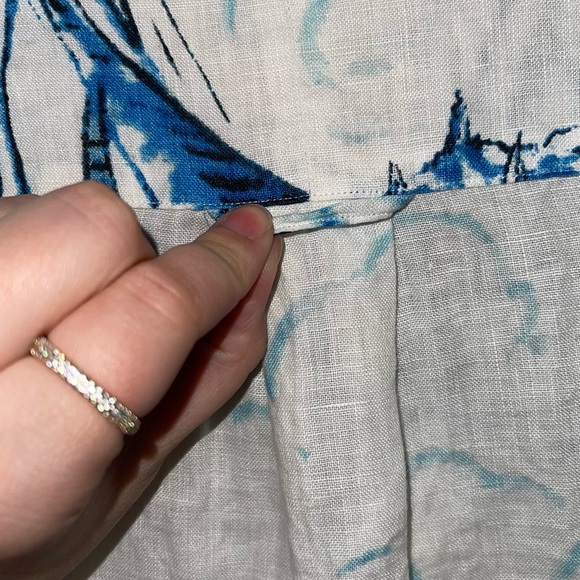 ralph lauren mens seaside nautical linen button down shirt size M - unisex - Picture 4 of 6